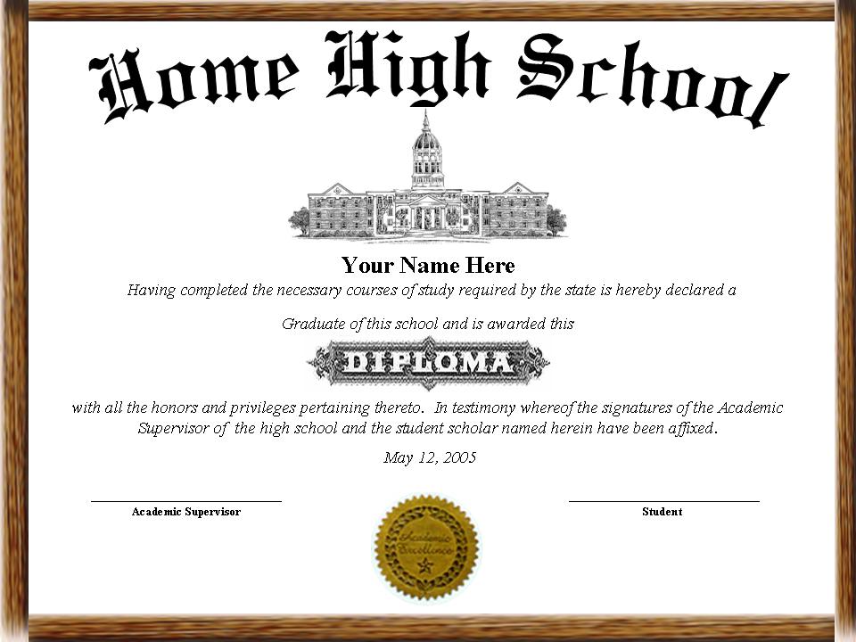 high school diploma