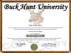deer hunting diploma